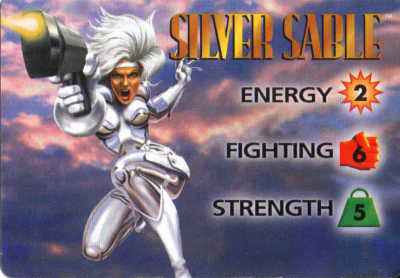 Silver Sable 3-Grid Character Card